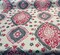 1 Yard Avo Raspberry Floral Linen Drapery Upholstery Fabric 63% Cotton 25% Polyester 12% Linen